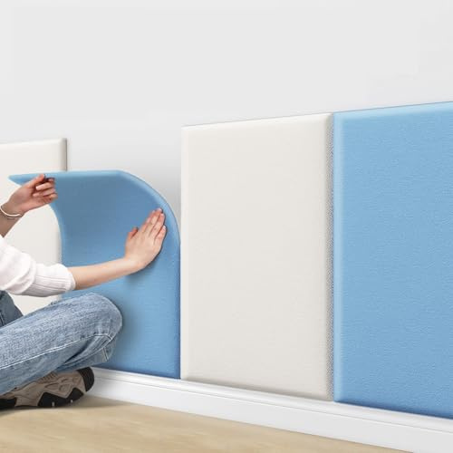 Pannelli Murali Imbottiti Adesivi per Letto, Cuscino da Parete Anti-Collisione per Cameretta, Pannelli da Parete 3D Softpack, Adesivi da Parete Decorativi Soggiorno Tatami(Rosso,1PCS)