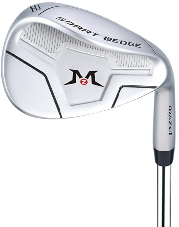MAZEL Golf Driving Iron 2,3,4,5,6,7,8,9, P for Men Right Hand, Utility Irons for Better Control and Distance (Silver, Stainless Steel, Regular, 52.0, Degrees, Right)