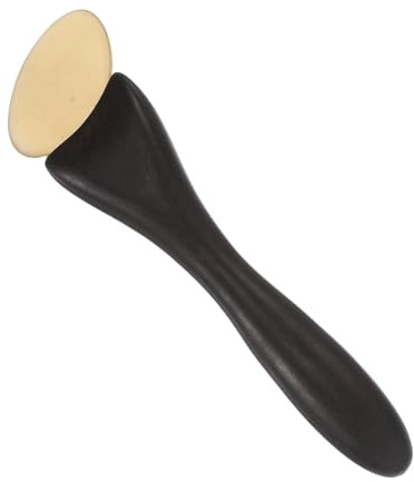 LRXIYODE Sandelträ Ansiktsmassagepinne för Gua Sha Ansiktsformning Träögonmassageapparat med Hornroller För Djupvävnadsmassage och Serumabsorption Lätt att Ta Resor
