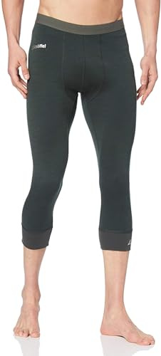 Schöffel Herren Merino Sport Pants Short M, temperaturregulierende Lange Unterhose, atmungsaktive Thermo Leggings in 3/4 Länge, anthrazit, XXL