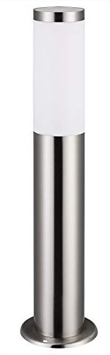 Monzana® Außenlampe Edelstahl 50cm E27 Fassung IP44 Wetterfest Stehend Wegeleuchte Gartenleuchte Beleuchtung für Außen Leuchte Garten Outdoor Silber