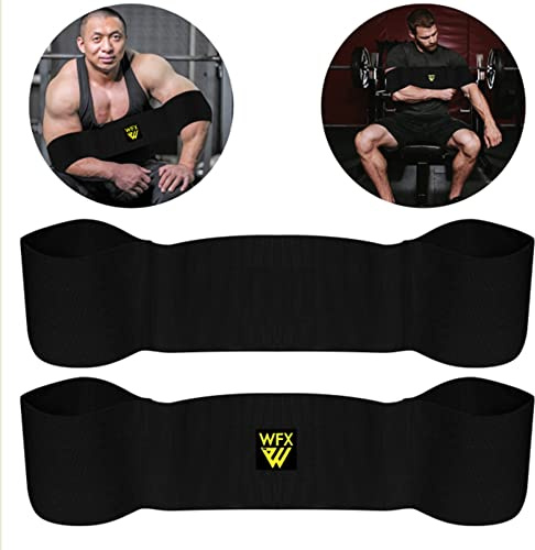 WFX Panca Fitness Fionda Blaster Cinture per Sollevamento Pesi Sling Strength Lifts Press Training Pesi Pesanti Powerlifting Push up Doppi Squat Esercizi in Palestra (X-Large, Nero) (Nero, L)