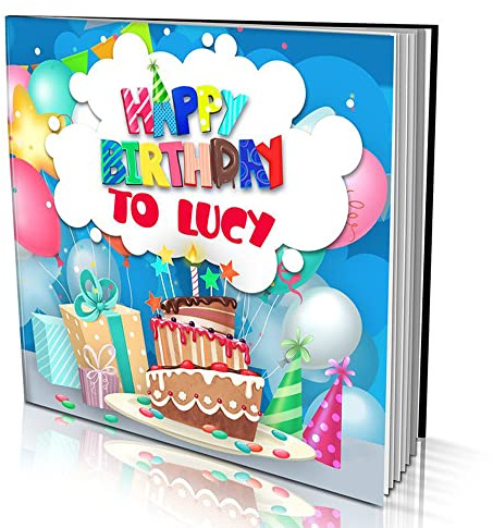 Personalised Story Book by Dinkleboo -Happy Birthday - for Kids Aged 0 to 8 Years Old - Give Your Child a Gift to Remember on Their Birthday with This Fun Rhyming Book. Soft Cover.