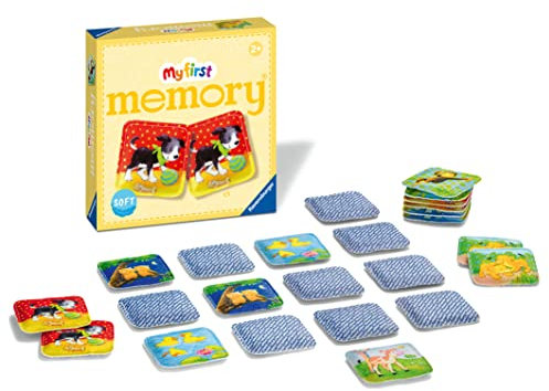 Ravensburger - 20998 - My First Memory® Plüsch - Das Klassische Gedächtnisspiel mit 24 Stoff-Karten und süßen Tierkindern, Spielzeug ab 2 Jahre