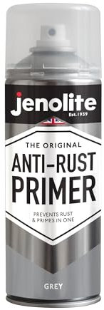 JENOLITE Anti-Rust Primer Spray Paint | GREY | 400ml | High Performance Metal Primer | Rust & Corrosion Protection | Primer Paint For Cars, Radiators, Garden Furniture & More