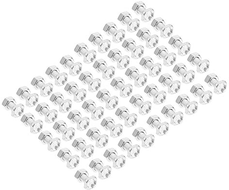 Gogogmee 100sätze Aluminium Gewächshaus Muttern Und Schrauben Vierkantschrauben Muttern Klemmmuttern Zubehör Standardgröße Für Gewächshaus Reparatur Und Befestigung