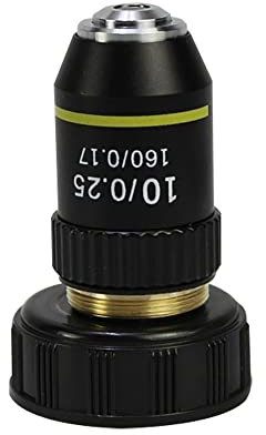 Mikroskop mikroskop objektiv 195 Achromatic svart objektiv 10x med 20,2 mm gränssnitt