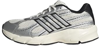 adidas Women's Technochaos 2000, Chalk White/Silver Metallic/Black, 8