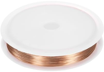 sourcing map Wire 131ft Length 30 Gauge Copper Craft Jewelry Wrapping Wire Tarnish Resistant Beading for Jewelry Making Supplies Crafting