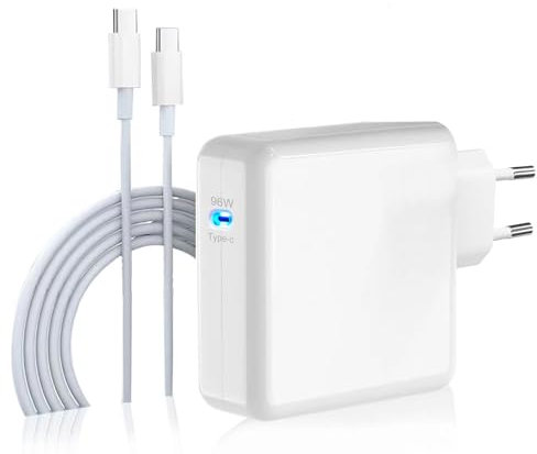 Besgoods 96W USB C rápido Cargador,Portátil Adaptador Alimentación,Compatible MacBook Pro 16 15 14 13 Pulgadas, MacBook Air 2020/2019/2018, iPad Pro 12.9/11 Pulgadas, Lenovo, HP, DELL