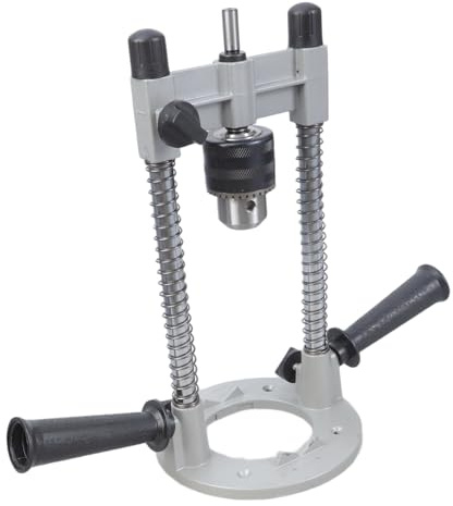 Herramienta de alineación de perforación de precisión con 2 sistemas de resorte y capacidad de ajuste de ángulos de 90 grados, guía de prensa de taladro, accesorio de taladro de tope de profundidad