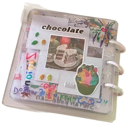 Album Photo Adhesif Album Photo Scrapbooking, Livre Photo Personnalisable Album Scrapbooking Scrapbook DIY avec 10 Pages 12x12cm et 10 Stickers, Cadeau Créatif pour Anniversaire Mariage Famille