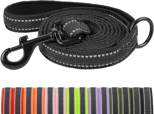 X XBEN Correa para Perro, 1M 1,2M 1,8M 2M 2,2M Correa Reflectante Resistente con Mango Acolchado, Correa de Adiestramiento para Cachorros, Perros Pequeños, Medianos y Grandes,con Hilos de Goma Suave