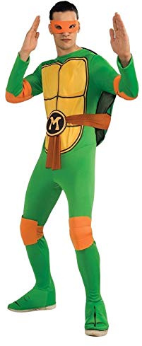AEC CS987251 - Deguisement - Michelangelo Tortue Ninja - TMNT, Vert, Unique