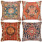 HOSTECCO Kelim-Kissenbezüge, 45,7 x 45,7 cm, Vintage-Stil, Tribal-Kissenbezüge, persisch, ethnisch, dekorative Kissenbezüge für Couch, Sofa, 4 Stück