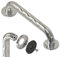 flexilife Wandgriff für Senioren, rutschfest & stabil, Badewannengriff Haltegriff Duschgriff für die Wand-Montage - Griffe für Dusche, Bad oder Badewanne (45 cm - Edelstahl glänzend mit Fingergrip)