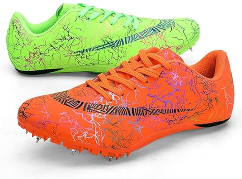 khUkHU Zapatos De Atletismo Zapatos con Clavos Campo 8 Clavos Zapatos Carrera para Correr para Hombres Y Mujeres Zapatos Ligeros Transpirables De Atlética para Primavera Y Verano,004,37EU