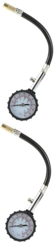Gatuida 2pcs Car Tire Pressure Gauge Flexible Hose for Accurate Inflator for Vehicle Maintenance