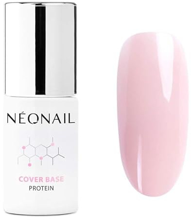 NÉONAIL UV Nagellack - Base Coat Gel UV - Modeling Cover Base Protein Nude Rose 7,2 ml - Unterlack Für Nägel - Lack - Gel Nägel - NÉONAIL Modeling Base