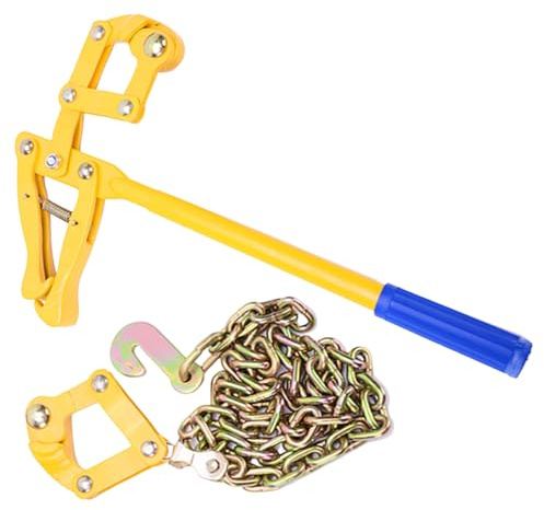 Herramienta tensora de valla de acero resistente con cadena de 1,2 m para refuerzo de malla de alambre y tensor de eslabones Installati de jardín