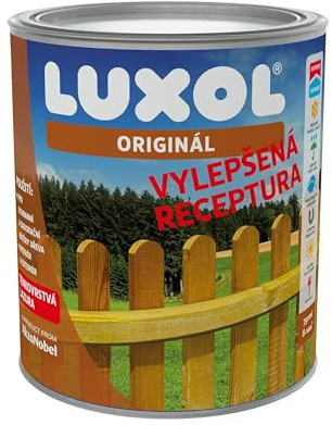 Luxol Original NEU Barniz protector para madera interior y exterior, 4,50 litros, color palisandro
