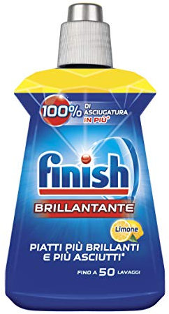Finish Brillantante, Addittivo Lavastoviglie, Limone, 4 Confezioni da 250 ml