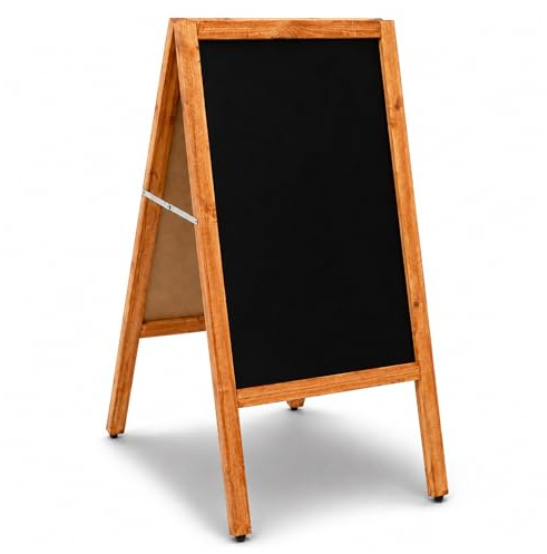 Oypla Wooden Chalkboard Blackboard Pavement Display Sign A-Board