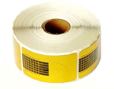 PROFICO Nagelschablonen Modellier-Schablone für Gel und Akryl Nagel Verlängerung selbstklebend Nagelschablonen Nagelverlängerung Modellier-Schablone Selbstklebend 500 5tück Gelb