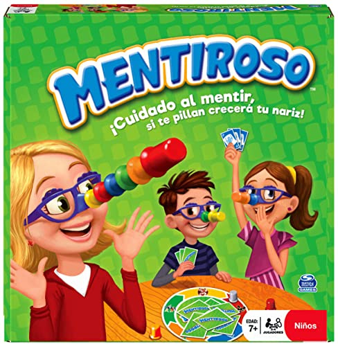Spin Master Games - Juego Mentiroso | Juegos De Mesa Niños 7 Años O Más con Pruebas Divertidas | Juegos De Mesa Familiares De 2 A 6 Jugadores | Regalo Niño 7 Años O Más