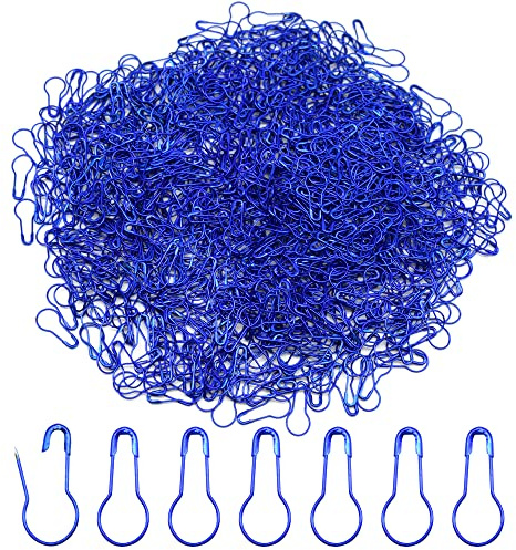 Hocansen 1000 Pezzi Spille da Balia Spille di Sicurezza per Lampadine Metallo Piccole Calabash Pin Fisso Vestiti Spille per Abbigliamez Crafting (Blue)