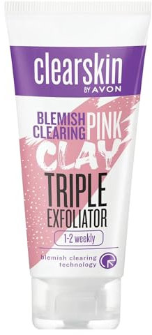 Avon Clearskin Klärendes Peeling mit rosa Tonerde, 75 ml