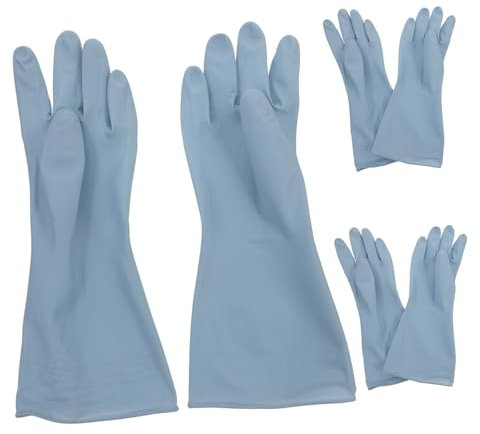 AUTSUPPL 3 Paar Wiederverwendbare Spülhandschuhe Geschirrhandschuhe Haushalts-reinigungshandschuhe Aus Pvc