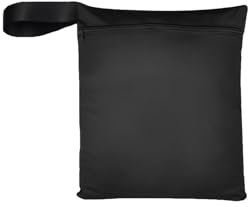 1 Pezzi 30 * 22.5cm sacco biancheria sporca,sacchetti impermeabili Riutilizzabile,Sacco Biancheria Sporca Viaggio,con cerniera,per Gym,nuoto(Nero)