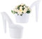 M METERXITY 2-Pack High Heel Shaped Flower Pot, 8.5 Inch High Heel Shaped Home Decor Shoe Vase, Lady Shoe Shape Garden Creative Craft for Indoor/Outdoor Planter [White]