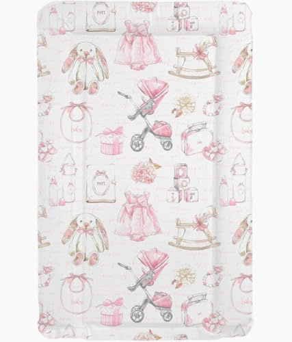 Sunnybabies Baby Changing Mat, Waterproof, Multiple Nursery Designs, Unisex Patterns (Vintage Girls)