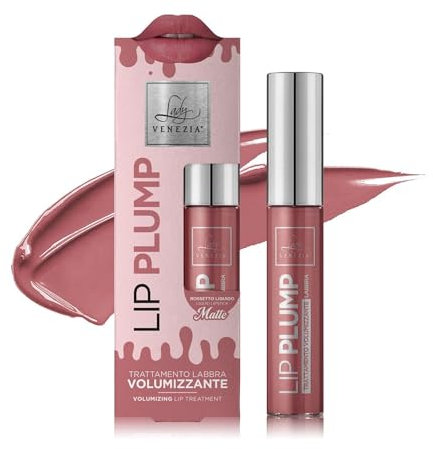 Rimpolpante Labbra - Volumizzante – Lady Venezia - Effetto Filler Immediato - Lip Plumper Labbra – Con Acido Ialuronico – Volumizza e Idrata (pink blush, 10ml)