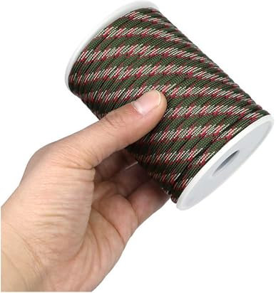 Cuerda de paracaídas resistente multiusos, cuerda de paracaídas reforzada para emergencias eólicas, ideal para escalada de supervivencia para campamento