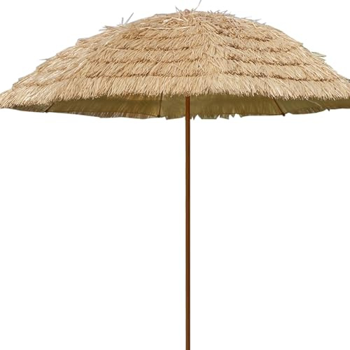 Parasol d'extérieur de 2 m avec paille inclinable, idéal pour restaurant, piscine, bar, terrasse 2,4 m