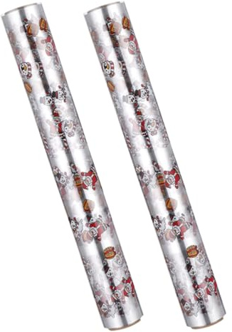 jojofuny 2rotolo Pellicola in Cellophane Trasparente Fogli di Carta da Regalo per Cestini Fiori e Decorazioni Pellicola per Imballaggio per Regali e Festività
