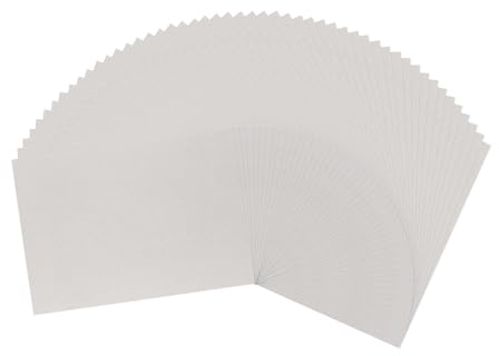 Vaessen Creative Greyboard 1mm - A4-50 Chipboard Sheets - Bookbinding Supplies for Crafting and Scrapbooking, Grey
