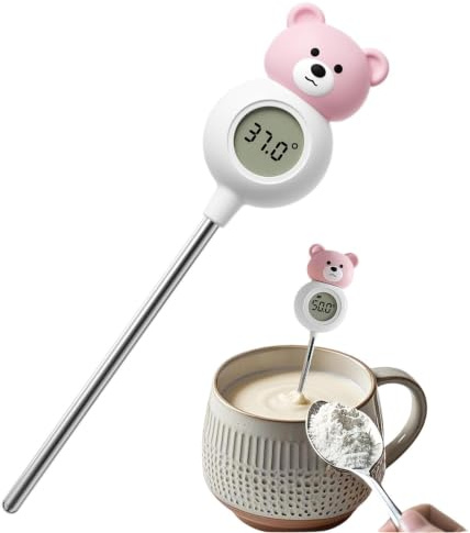 Digital Food Thermometer - Silicone Probe Instant Read | Cooking Baking