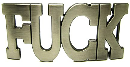 MASOP Personalized Letter F**K Funny Casual Boys Metal Belt Buckles Accessories