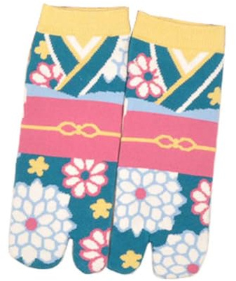 Style japonais créatif sandale Split Toe Tabi Ninja Geta Chaussettes Geisha Chaussettes pour femmes, S-16