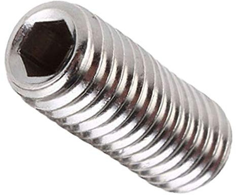 Yudesun Vis sans tête M1,6 M2 M2,5 à pointe bombée – Fixations sans tête hexagonales sans tête – Filetage métrique – Clé Allen – Clous en acier inoxydable