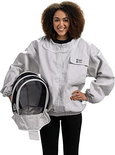 Bees & Co K74 Imkerjacke aus natürlicher Baumwolle mit Fechtschleier