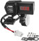 XMSJSIY Motorrad USB Ladegerät 5V 3.1A Dual USB Telefon Ladegerät Adapter Kit Kabel mit Voltmeter, wasserdicht und ON/Off Schalter, Lenker Montage oder Durchmesser Rückspiegel Halter-55cm/1.8FT