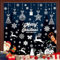 Weihnachtsdeko, 192pcs Weihnachten Fensteraufkleber Christmas Decorations Fensterbilder Selbstklebend Weihnachtsmann Rentier Schneeflocken Xmas Deko für Fenster Café Vitrinen Party Dekoration