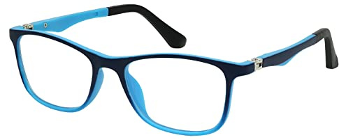 Yogo Vision Kids Blue Light Blocking Glasses Computer Eyeglasses Boys Girls Square Frames Anti Strain Reduce Glare (1 Pack)