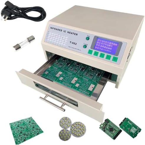 FANYING Horno de reflujo Horno de reflujo Inteligente Tipo cajón 800W/1500W/2500W/2300W Pantalla automática de Temperatura, Horno de reflujo infrarrojo,962