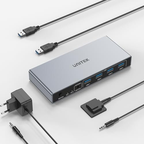 Conmutador KVM USB 3.0 DP 2 en 1